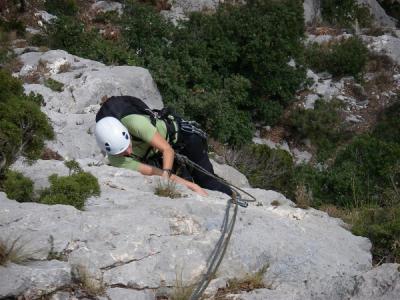 Sortie de la première longueure