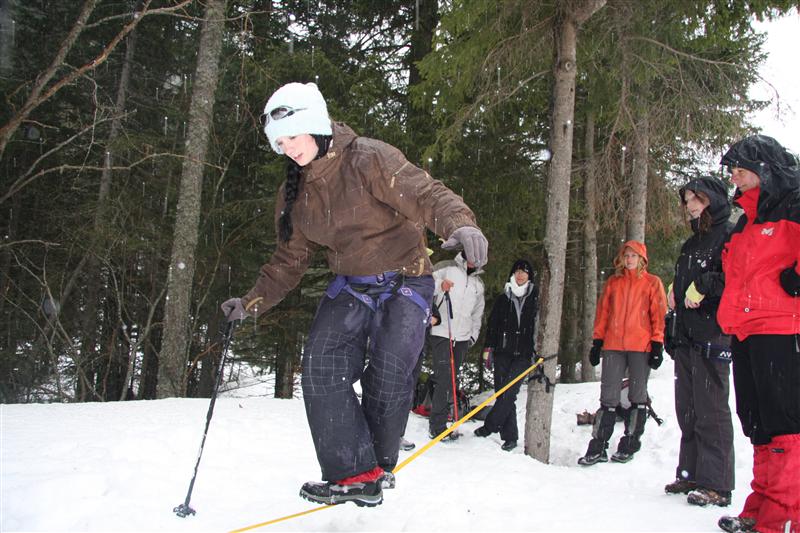 Céline sur la SlackLine