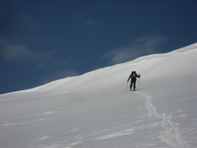 Vers la crête finale.