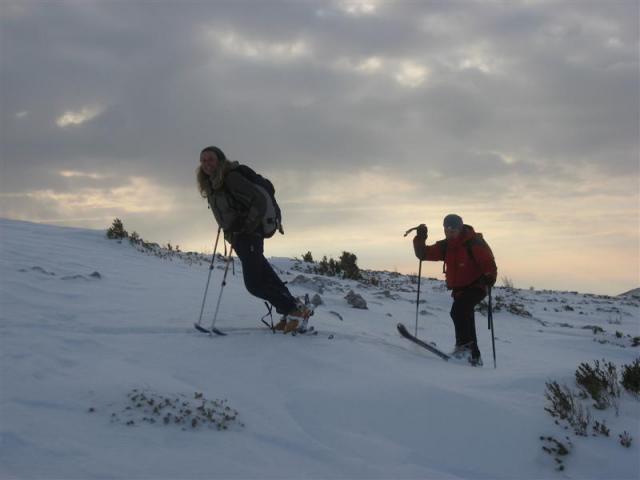 Dernière montée dans une belle lumière.