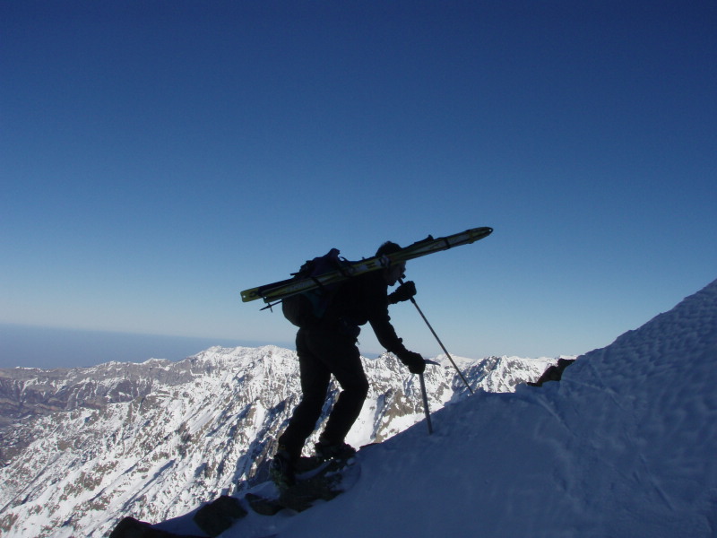 Sur l'arete du Brocan