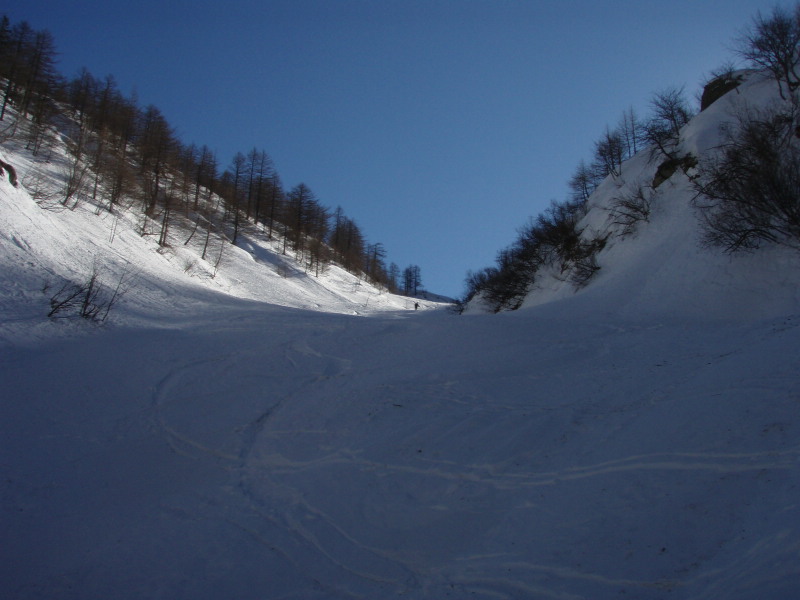 Le spot de free ride du vallon de Lourousa...poudreuse.